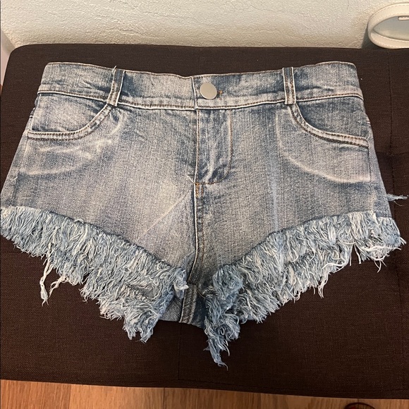 Charlotte Russe Dresses & Skirts - #1263**Blue Frayed Denim Shorts